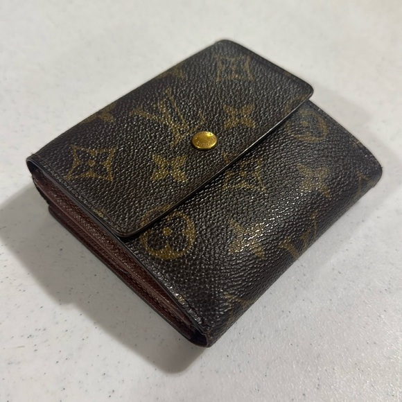 Louis Vuitton Trifold Monogram Brown Wallet Vintage Authentic - Picture 11 of 15